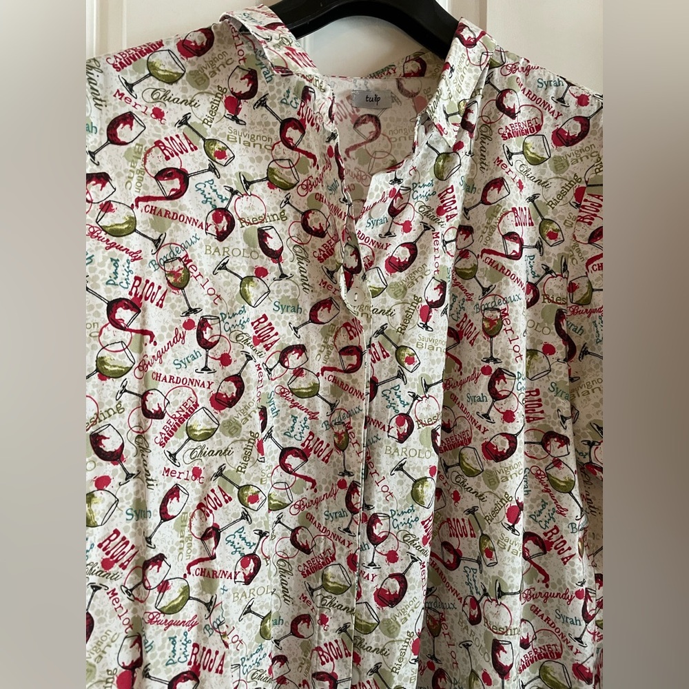 Tulip wine shirt